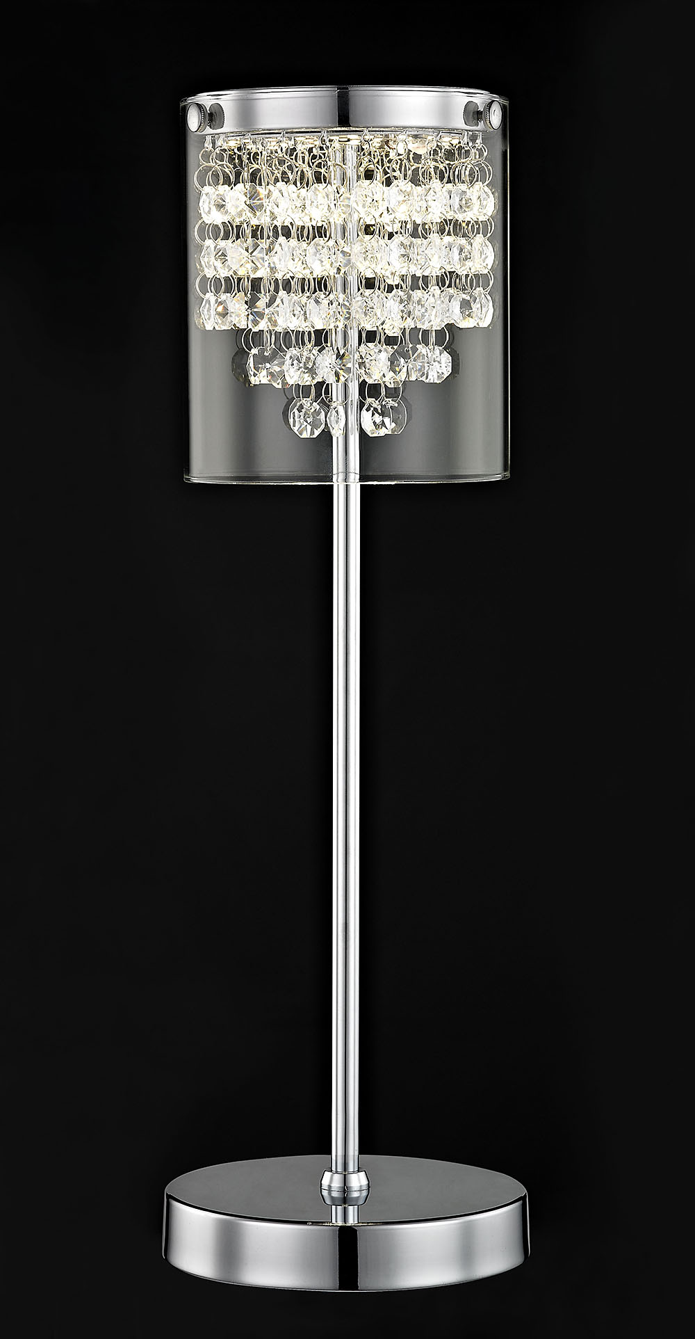 FLORINA 1LT TABLE LAMP CHROME